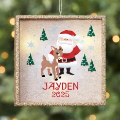 TwinkleBright® Rudolph® & Friends Scenic LED Ornament