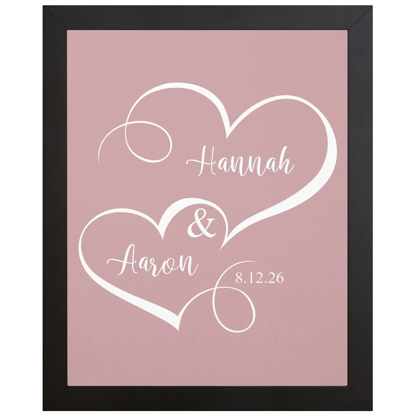 Two Hearts One Love Canvas