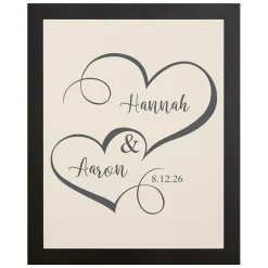 Two Hearts One Love Canvas