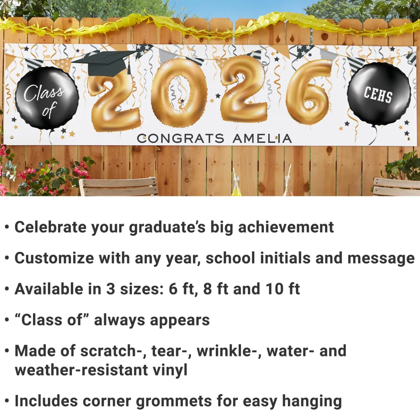 Up and Away Graduation Banner