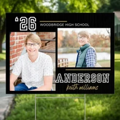 Varsity Year Graduation Photo Yard Sign