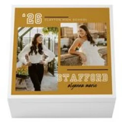 Varsity Year Graduation Photo Keepsake Box