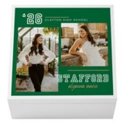 Varsity Year Graduation Photo Keepsake Box