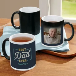 Vintage Best Dad Ever Photo Color Changing Mug