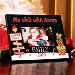 Visit with Santa Picture Frame