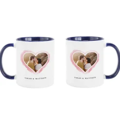 Watercolor Hearts Photo Mug