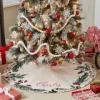 Watercolor Pines Quilted Tree Skirt