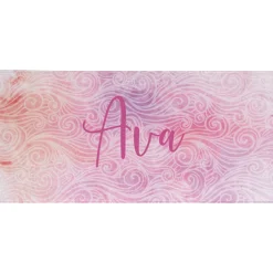 Watercolor Waves Beach Towel