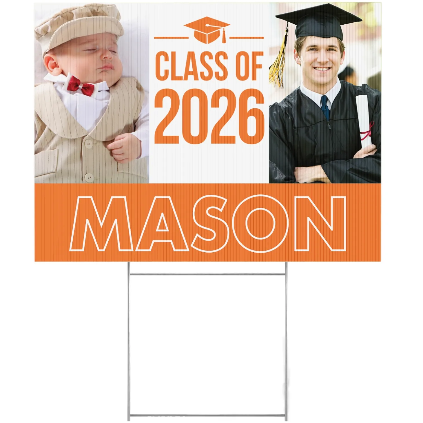 Way To Grow! Graduation Photo Yard Sign