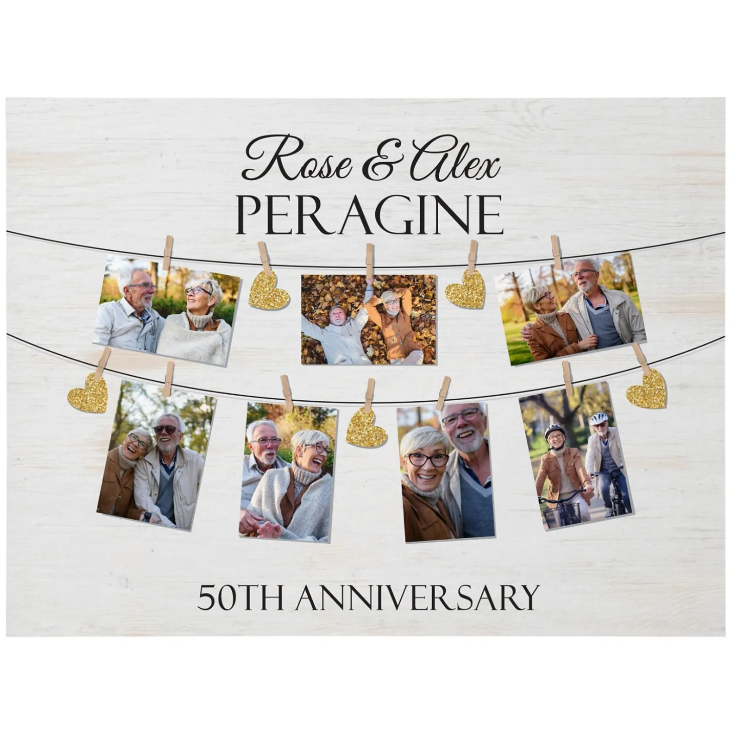 We Belong Together Anniversary Photo Wood Block