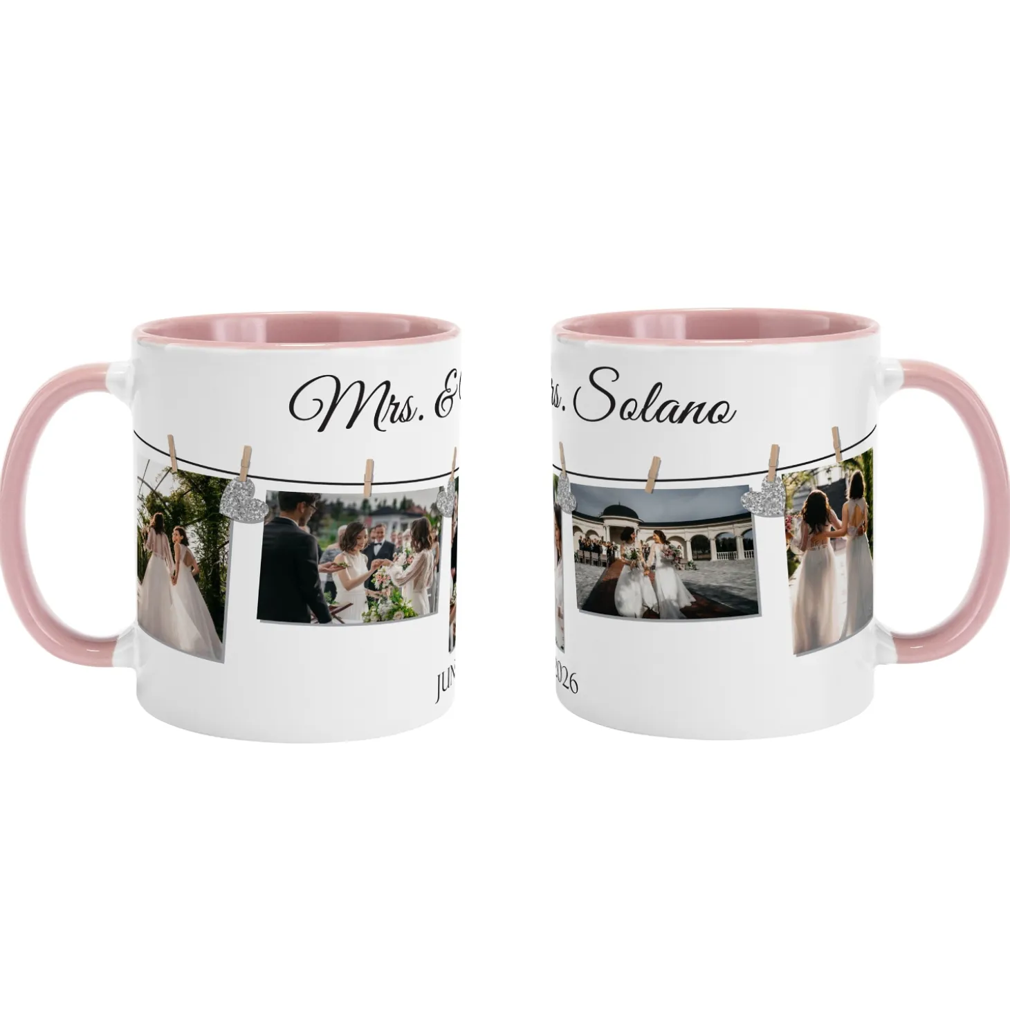 We Belong Together Wedding Photo Mug