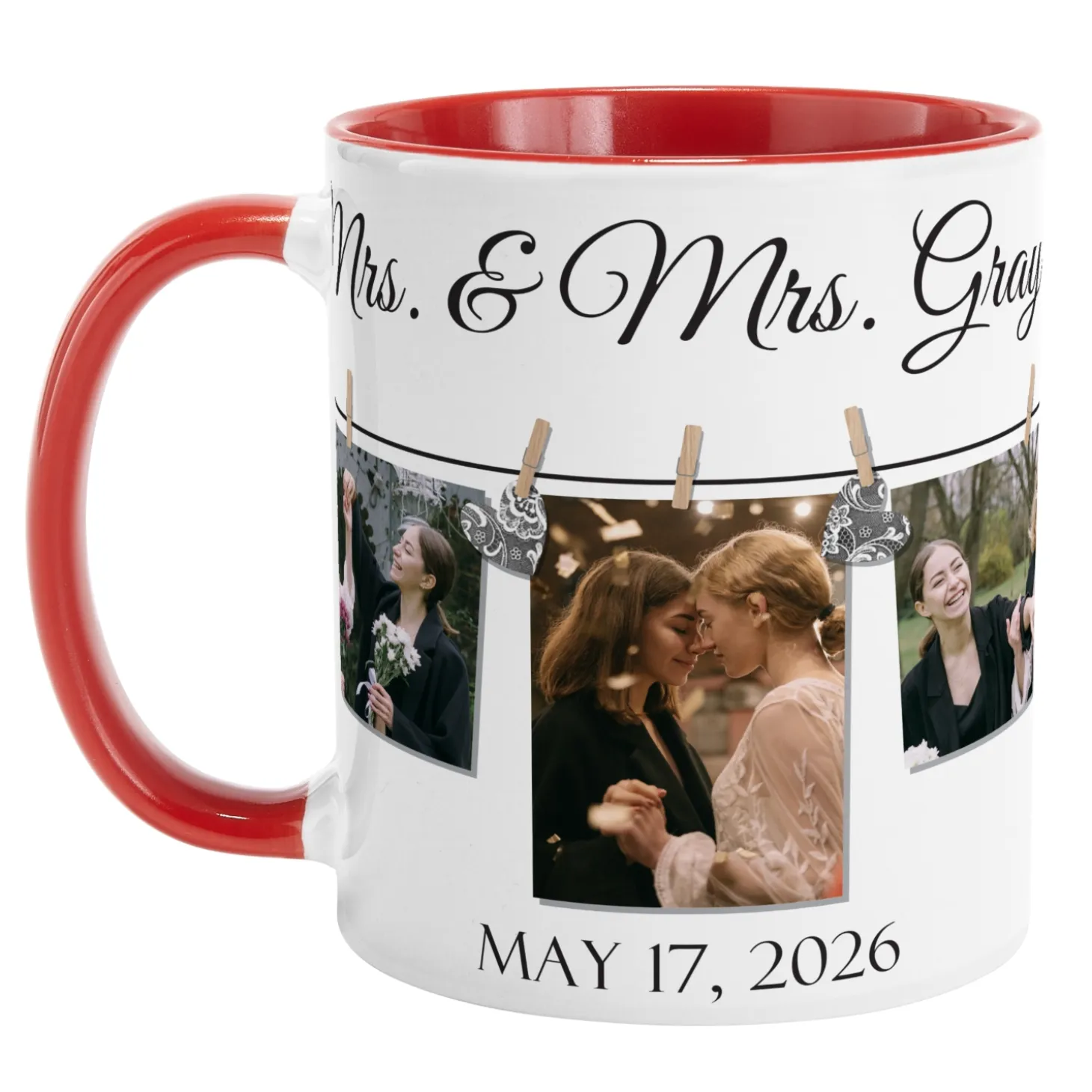 We Belong Together Wedding Photo Mug