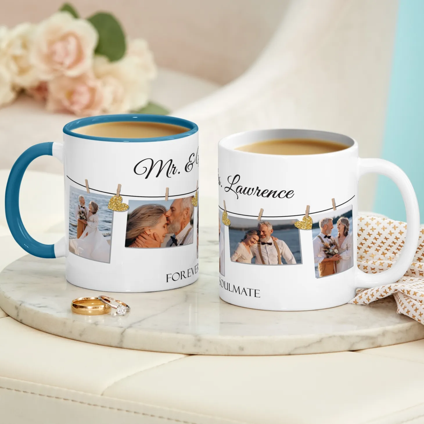 We Belong Together Wedding Photo Mug
