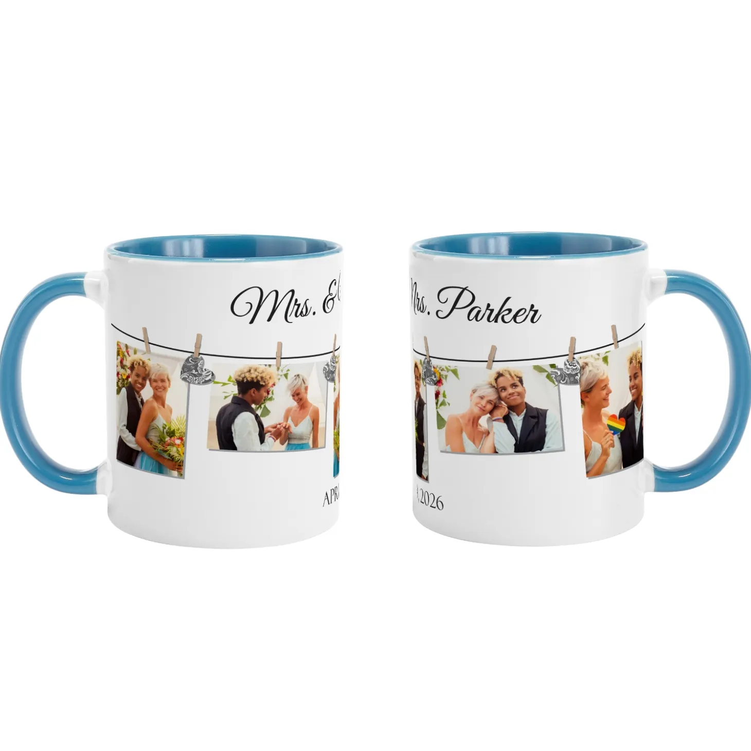 We Belong Together Wedding Photo Mug