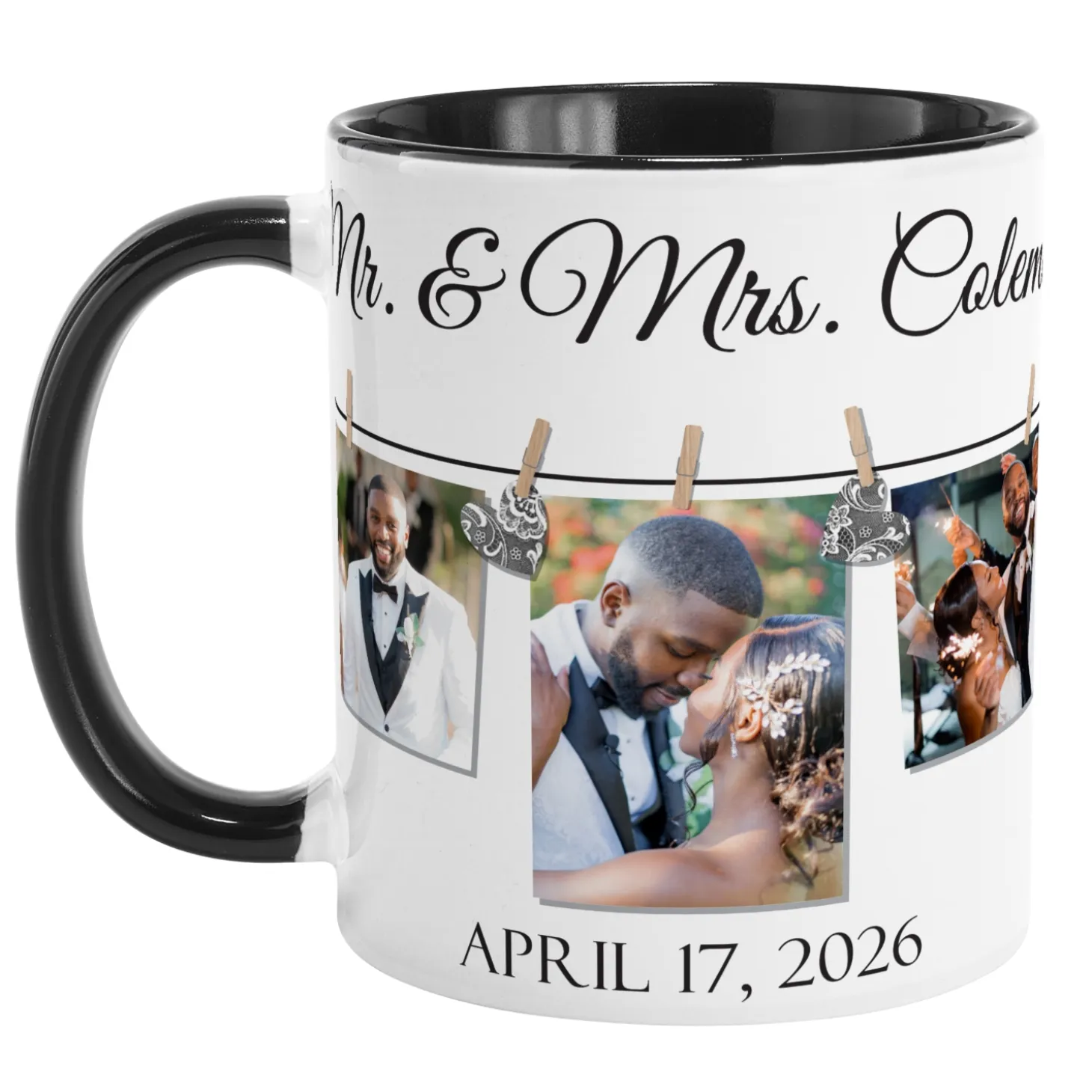 We Belong Together Wedding Photo Mug