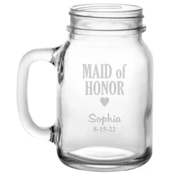Wedding Party Mason Jar