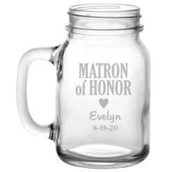Wedding Party Mason Jar