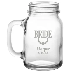 Wedding Party Mason Jar