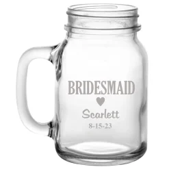 Wedding Party Mason Jar