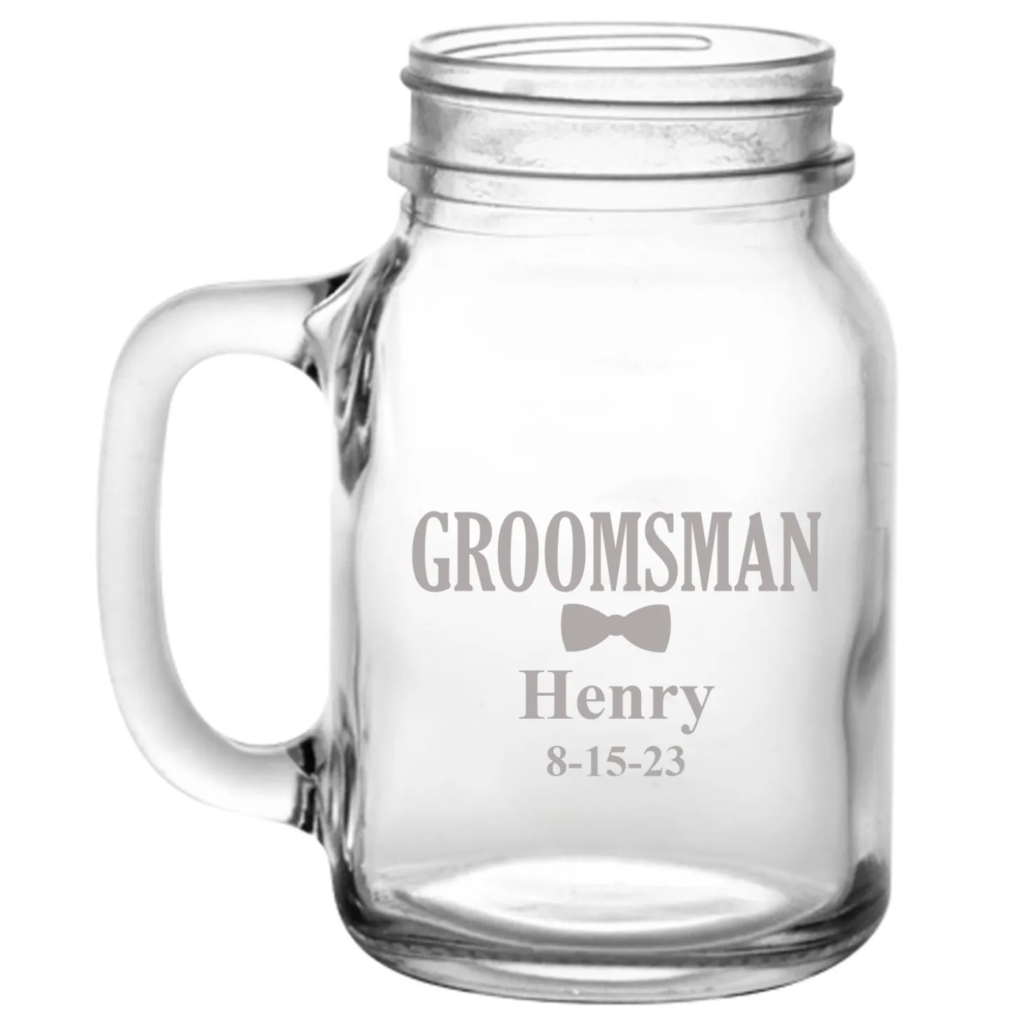 Wedding Party Mason Jar