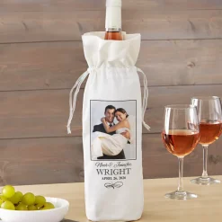 Wedding Photo Wine Bag