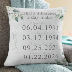 What a Difference a Day Makes Throw Pillow