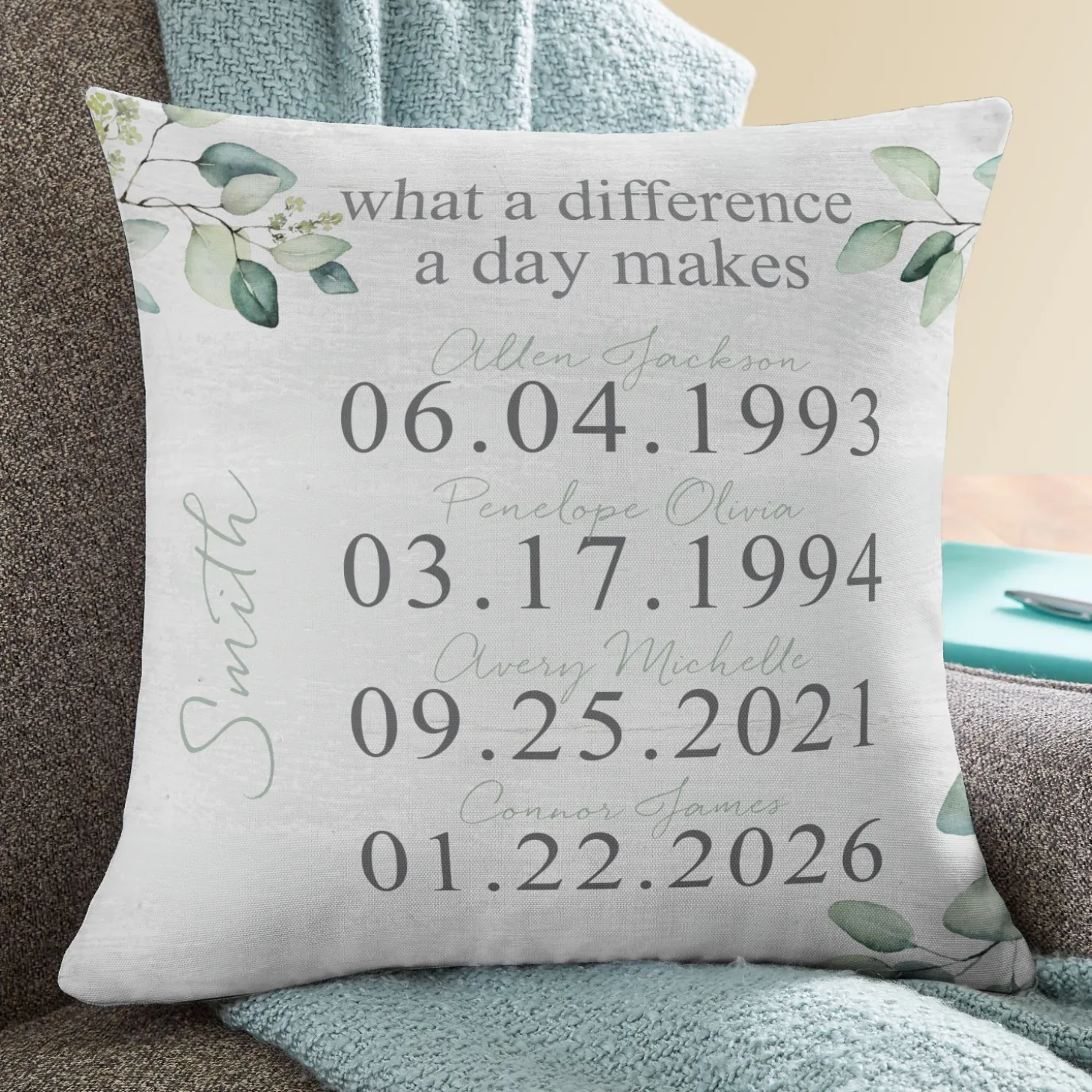 What a Difference a Day Makes Throw Pillow