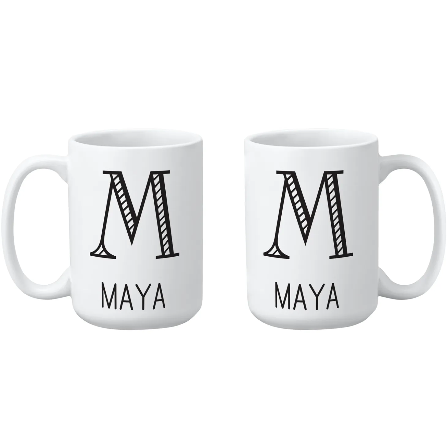 Whimsical Name & Monogram Mug