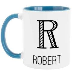 Whimsical Name & Monogram Mug
