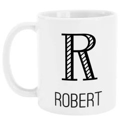 Whimsical Name & Monogram Mug