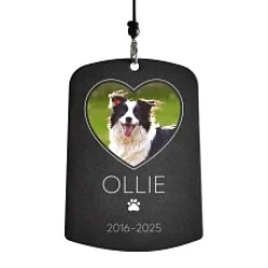 Whispering Paws Pet Photo Memorial 44 Inch Wind Chime