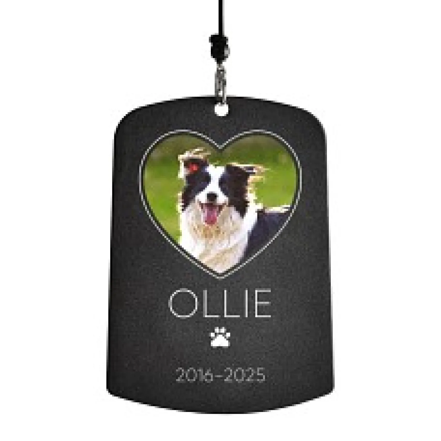 Whispering Paws Pet Photo Memorial 44 Inch Wind Chime