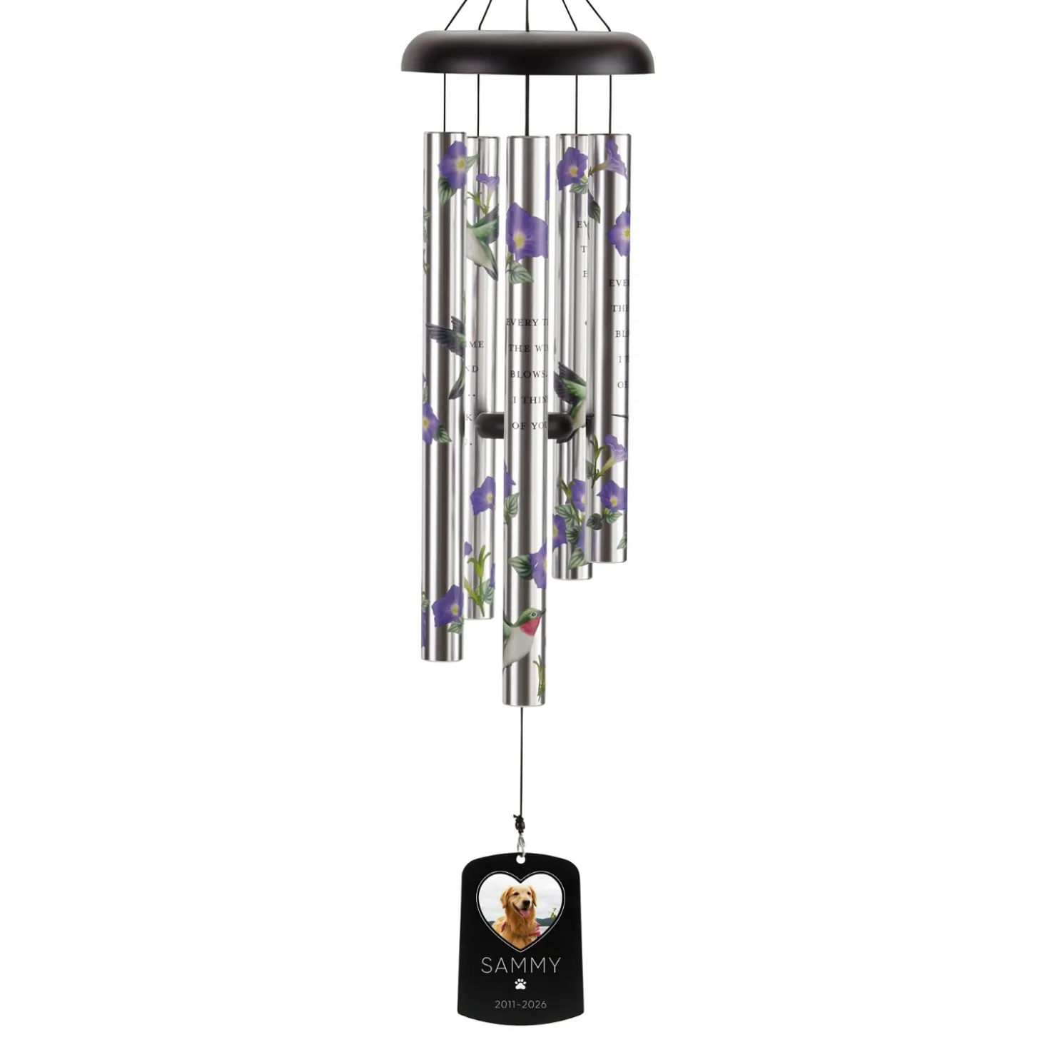 Whispering Paws Photo Sonnet 38 Inch Wind Chime