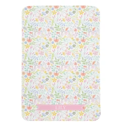 Wildflower Name Baby Swaddle Blanket