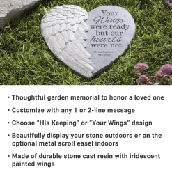 Wings Of Love Memorial Garden Stone