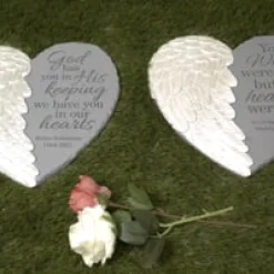 Wings Of Love Memorial Garden Stone