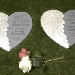 Wings Of Love Memorial Garden Stone