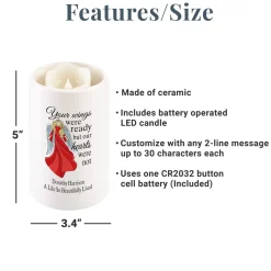 Wings Of Love Memorial LED Votive