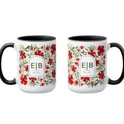 Winter Floral Mug