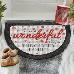 Wonderful Time of the Year Half Round Doormat