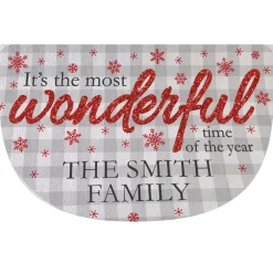 Wonderful Time of the Year Half Round Doormat