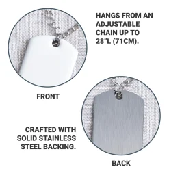Words of Faith Dog Tag