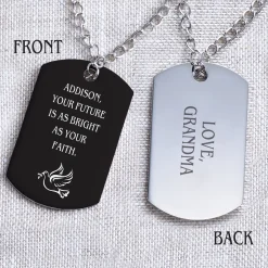 Words of Faith Dog Tag