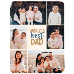World's Best Dad Plush Blanket