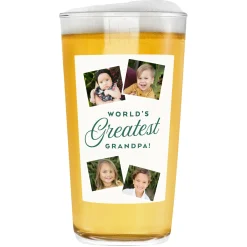 World's Greatest Photo Collage Pint Glass