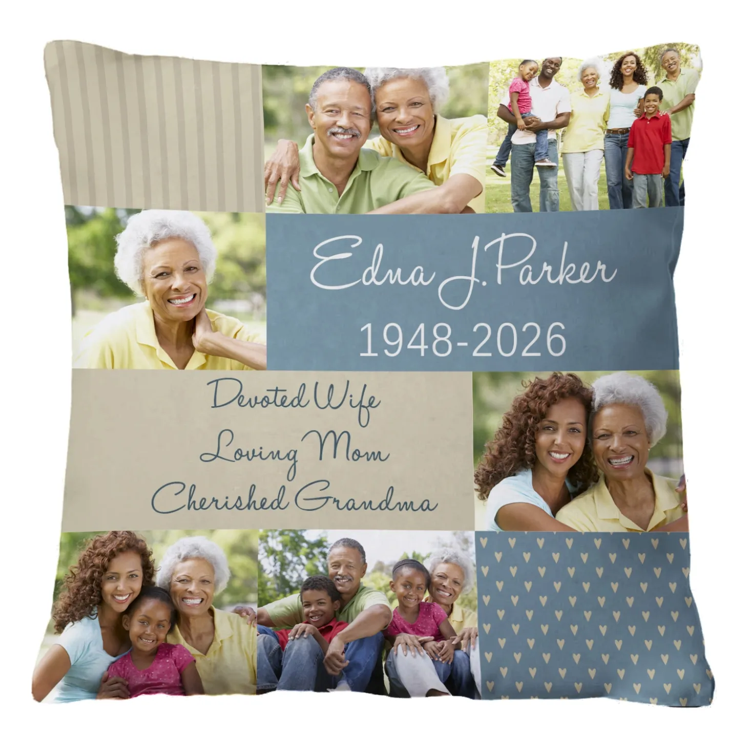 Wrapped In Memories Sympathy Photo Throw Pillow