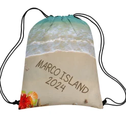 Written in Sand Drawstring Bag