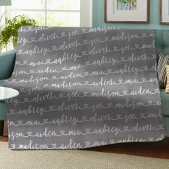 Written with Love Plush Blanket