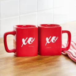 XOXO Red Square Mug Set