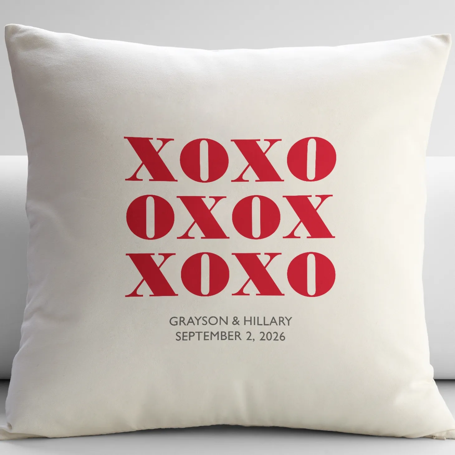 XOXO Throw Pillow